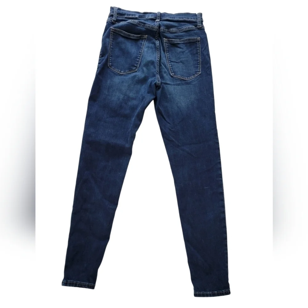 BANANA REPUBLIC High Rise Skinny Jeans Dark Wash Stretch Size 28/6 - Picture 4 of 7